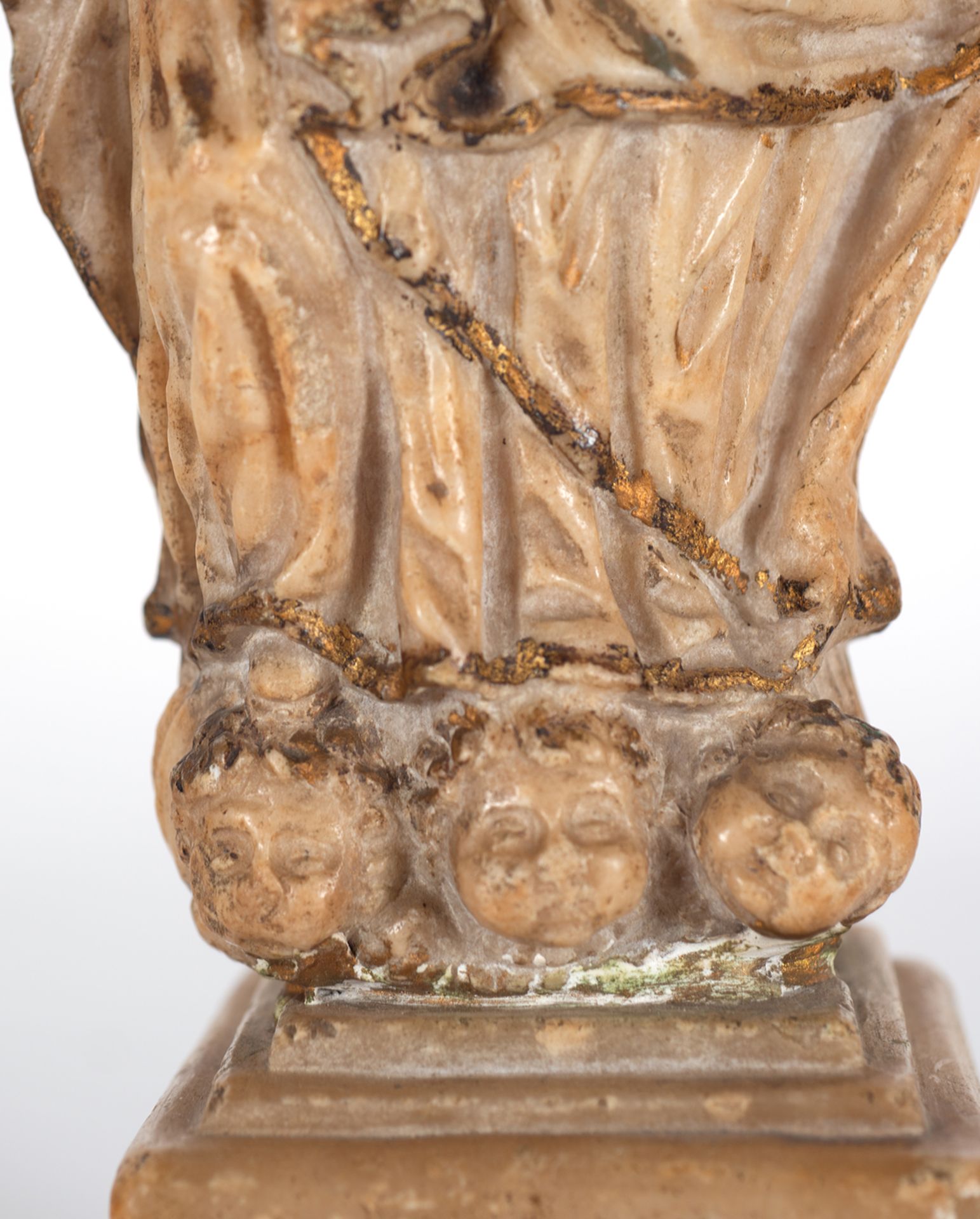 Virgin of Pilar in alabaster, 17th century - Image 3 of 4