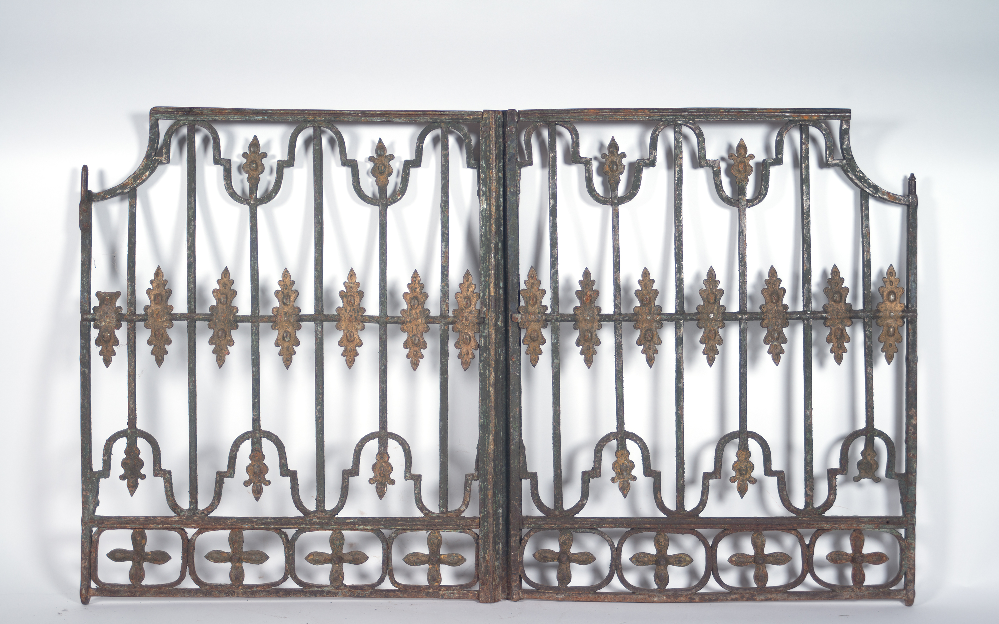 Pair of iron cast windows, Venetian work from the 17th century