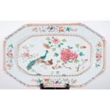 Porcelain tray, Chinese export porcelain, floral motifs, 18th century