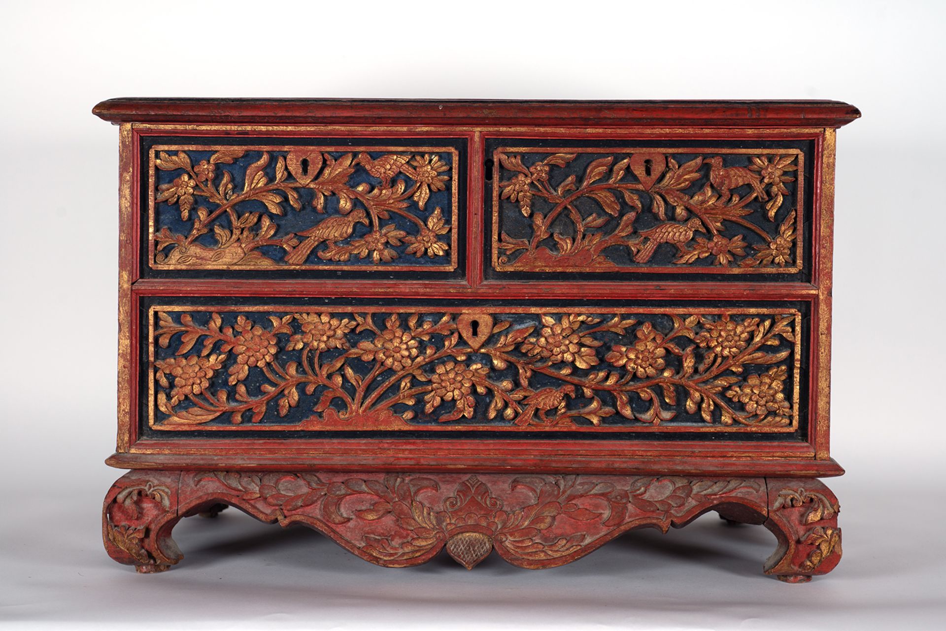 Important Mexican coffer, Viceroyalty of New Spain, 18th century