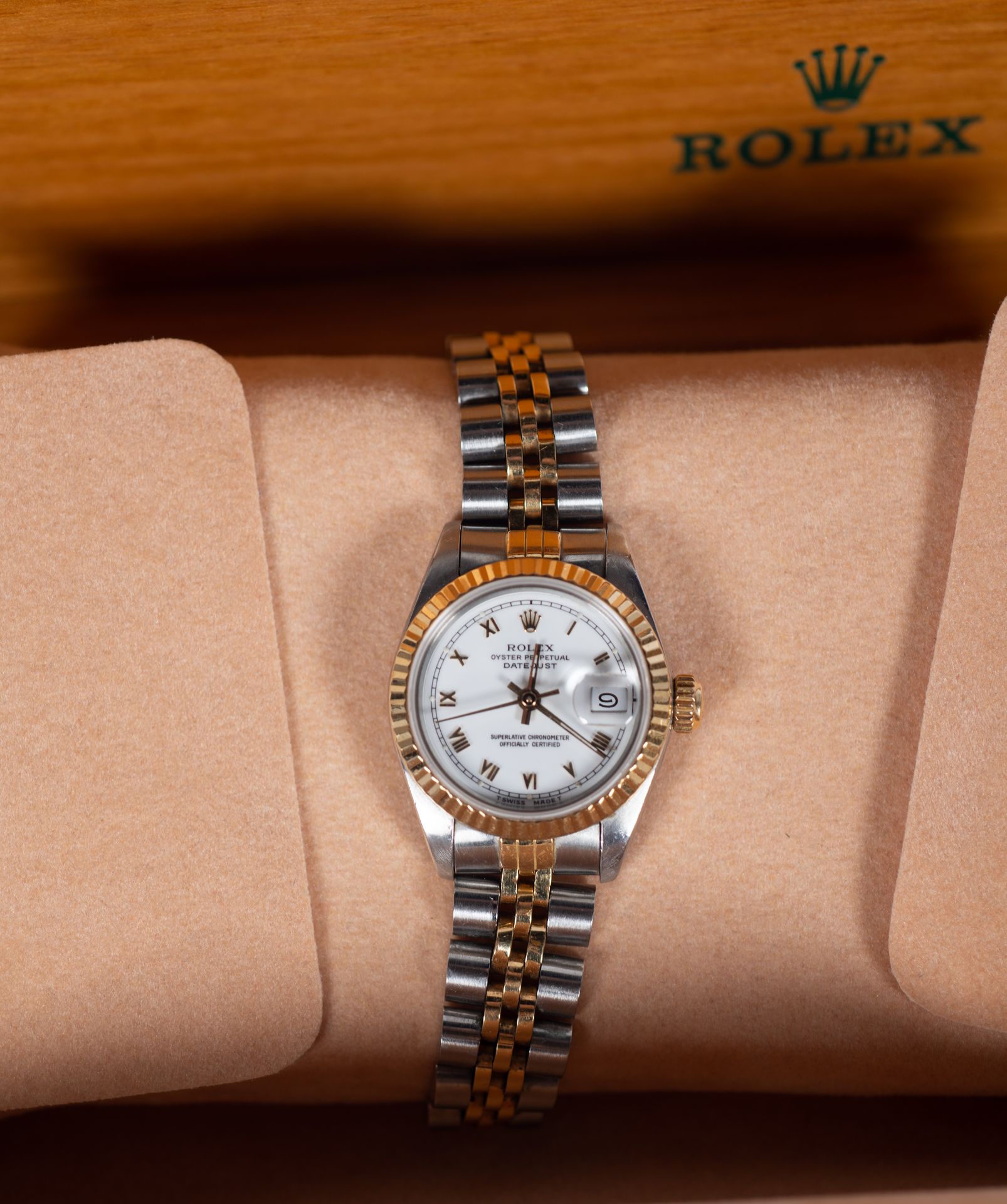 Rolex Datejust for women in yellow gold steel