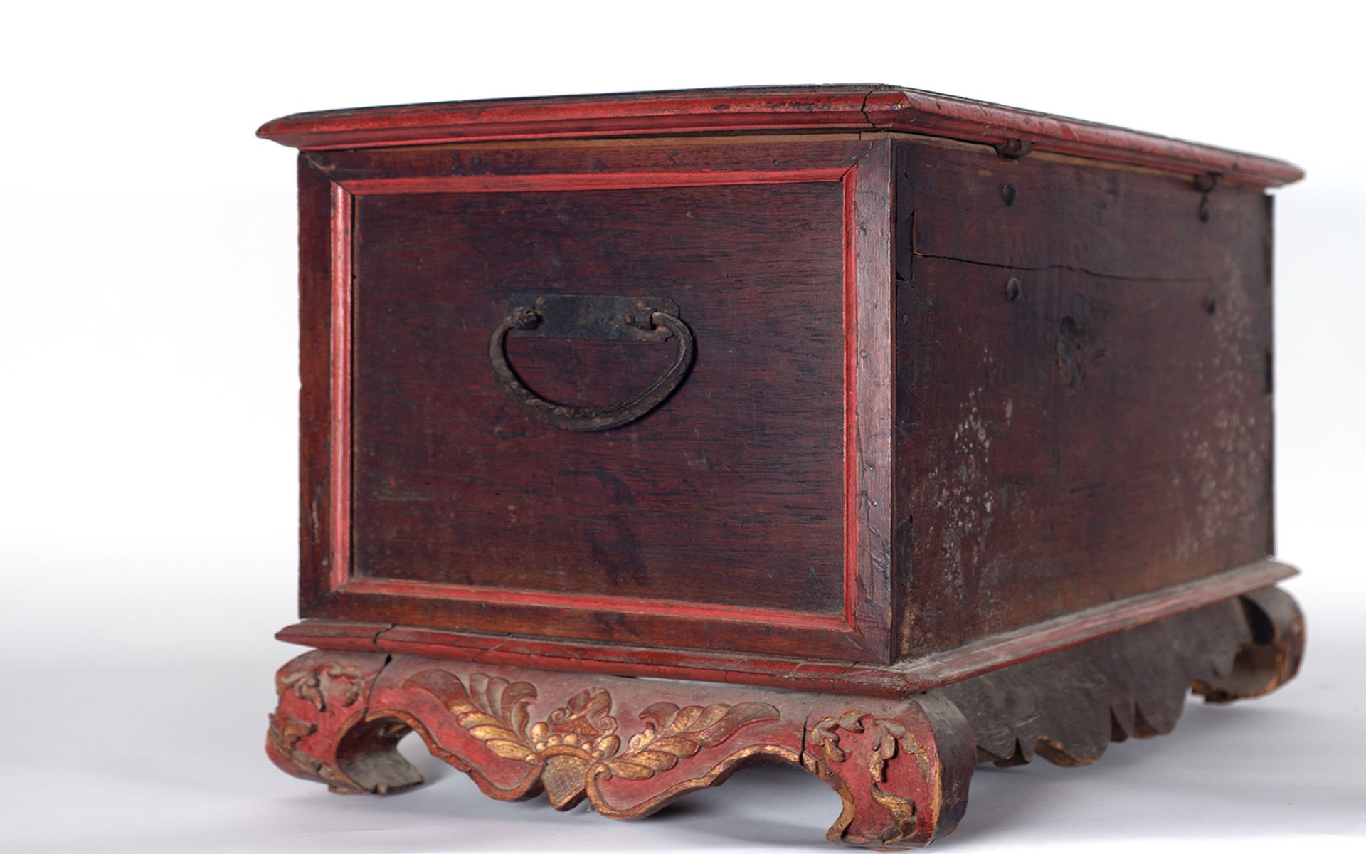 Important Mexican coffer, Viceroyalty of New Spain, 18th century - Image 3 of 4