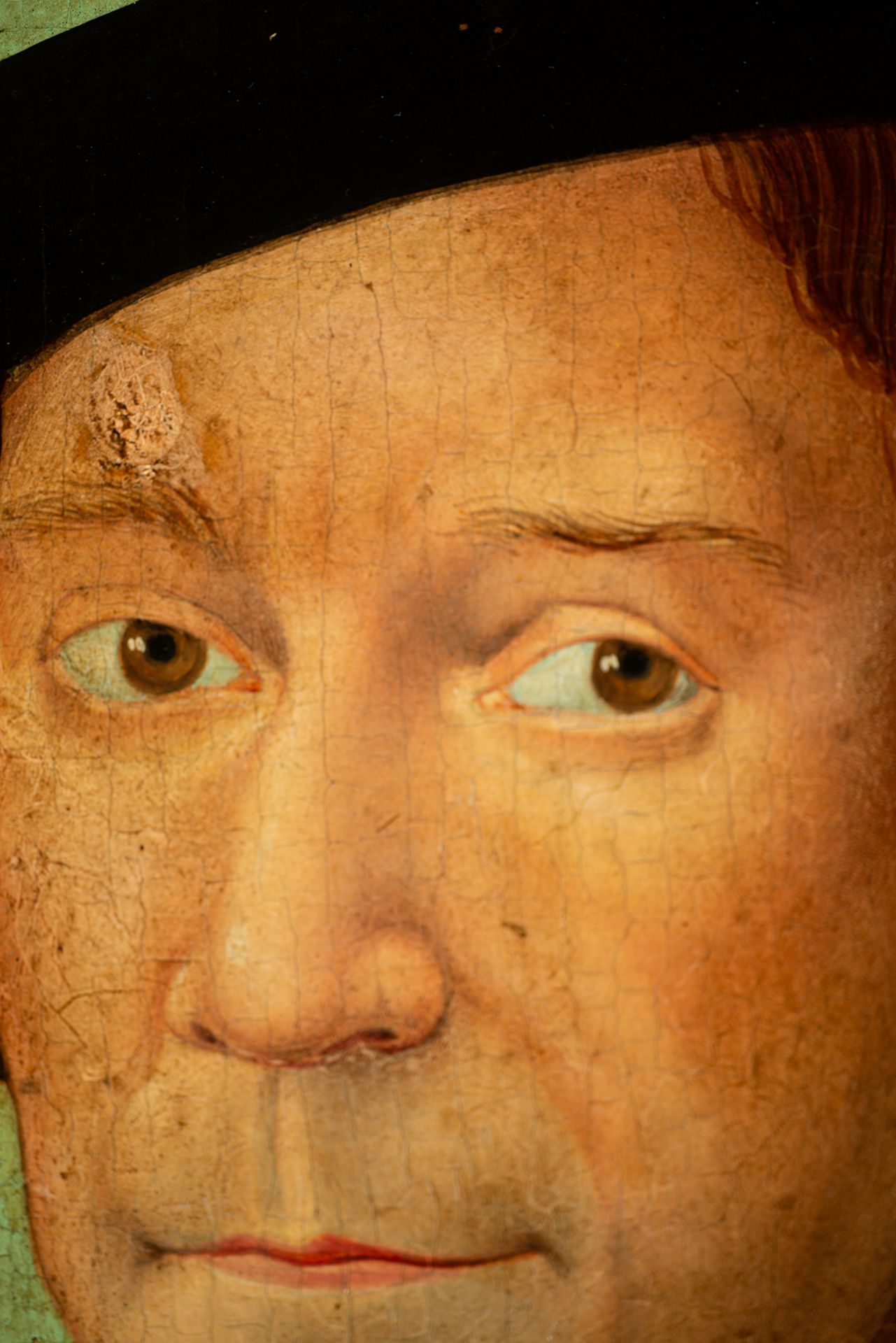 Portrait of a renaissance gentleman, possibly Northern Italian school of the 15th C - Bild 3 aus 7