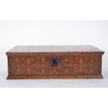 Aragonese walnut and boxwood chest, 17th century