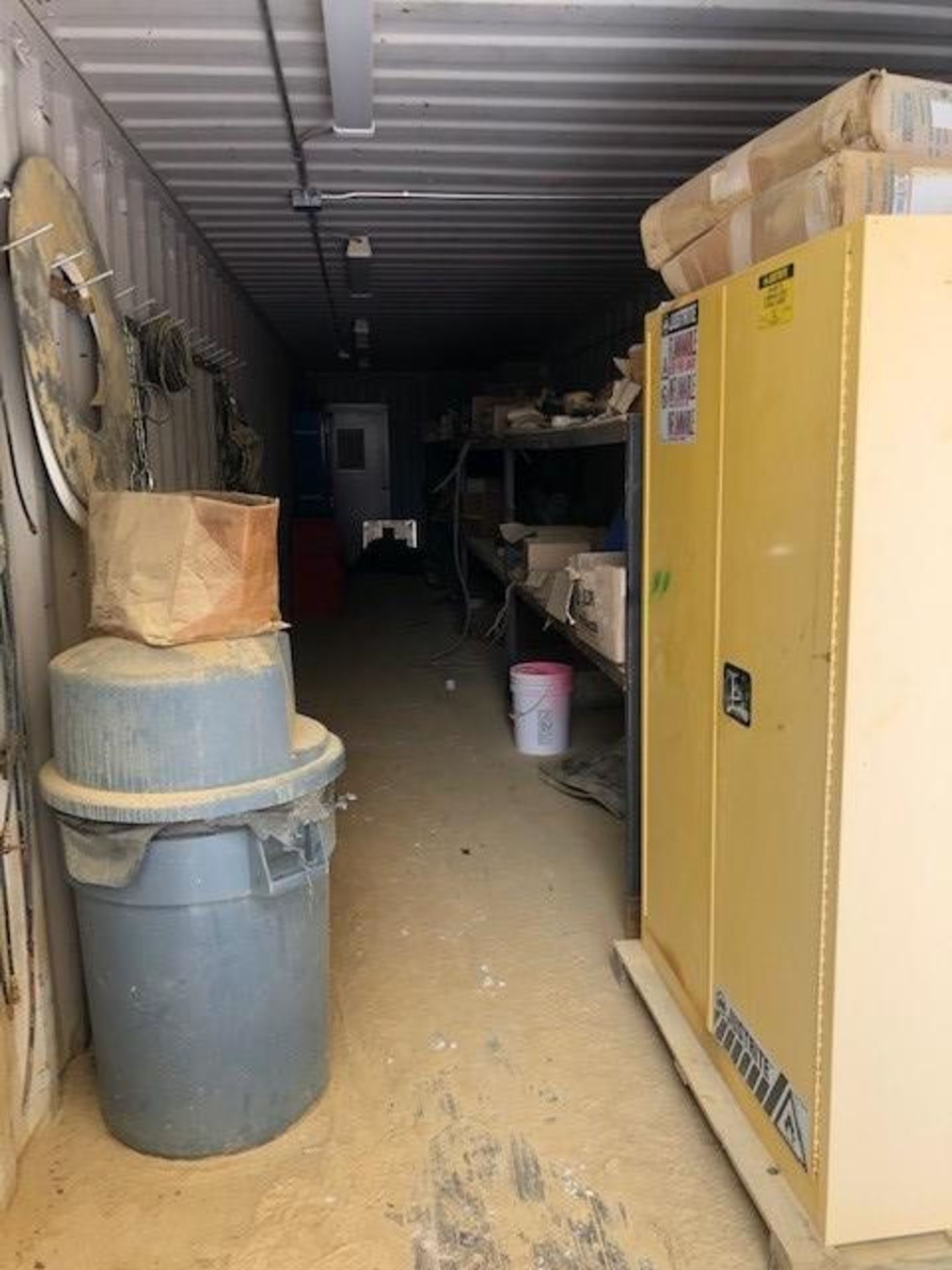 40' Container; Dry Plant Tool and Parts Storage; with Flammable Storage Cabinet; Shel - Subj to Bulk - Image 3 of 4