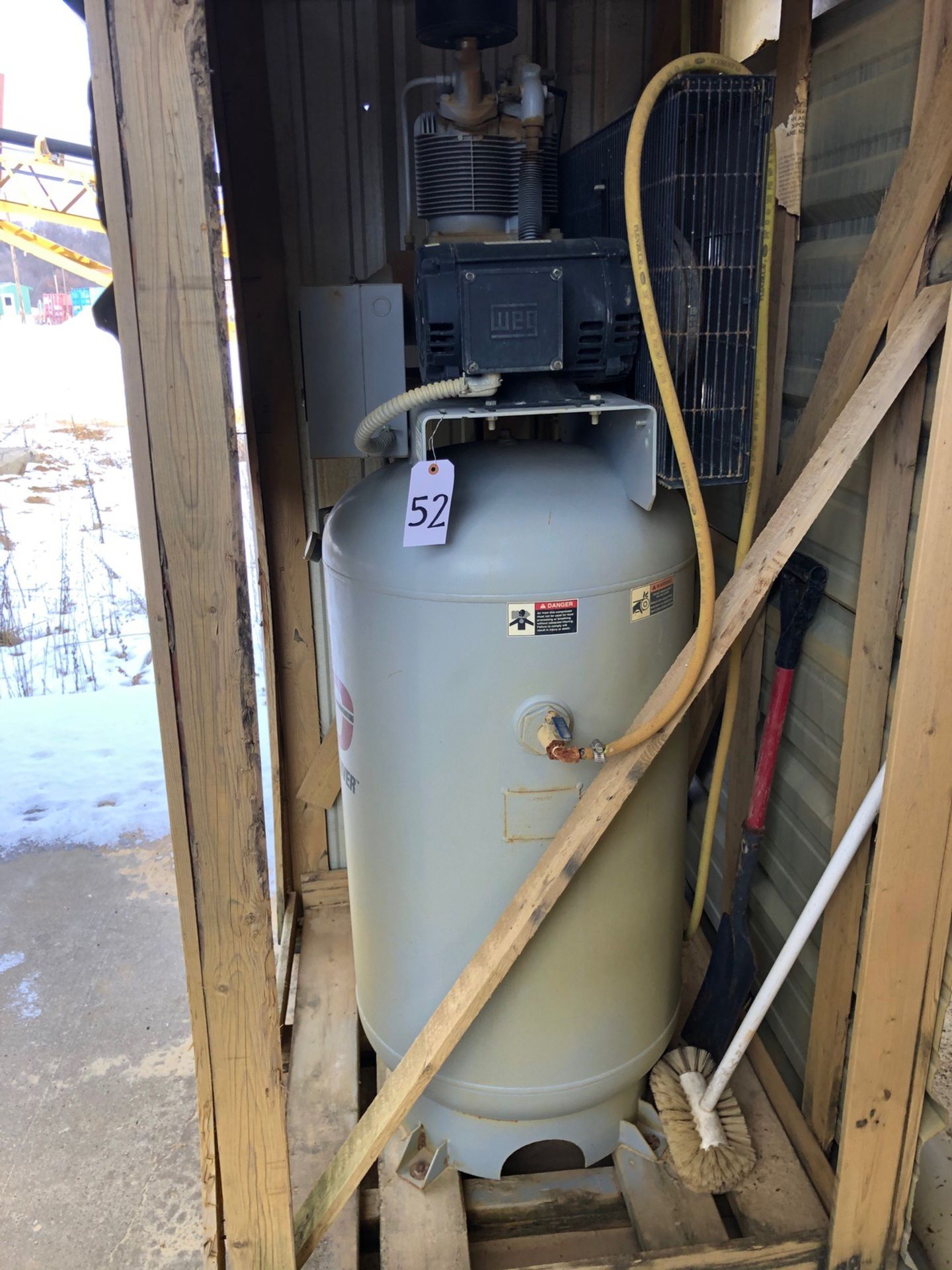 Gardner Denver Model VR5-8 Reciprocating Air Compressor, S/N D167495, (2017), 5 hp; V - Subj to Bulk