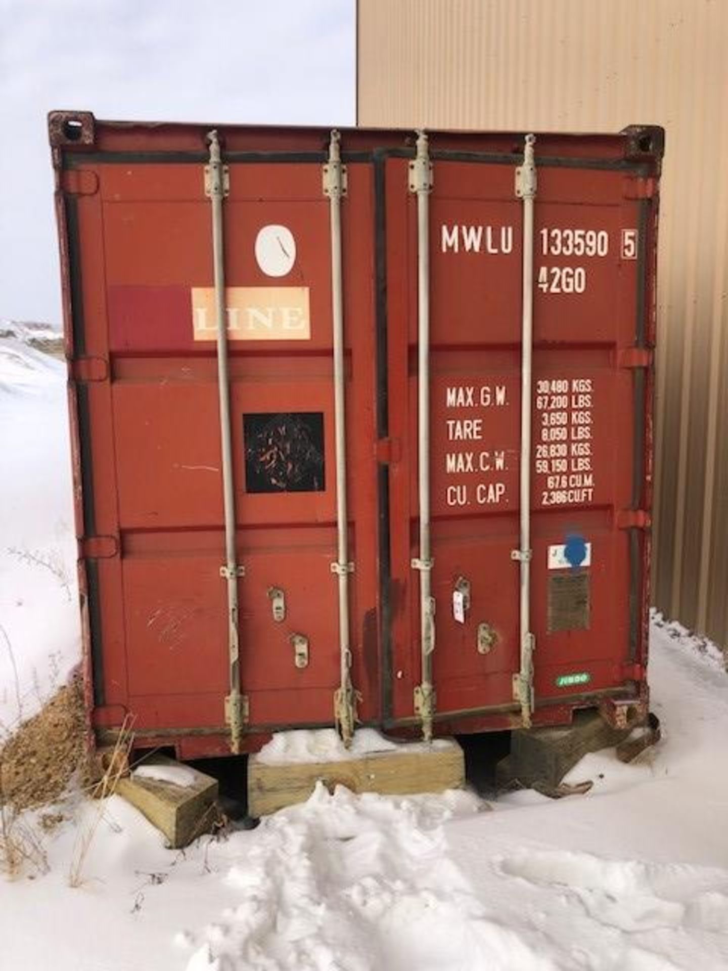 40' Container; Dry Plant Tool and Parts Storage; with Flammable Storage Cabinet; Shel - Subj to Bulk - Image 2 of 4