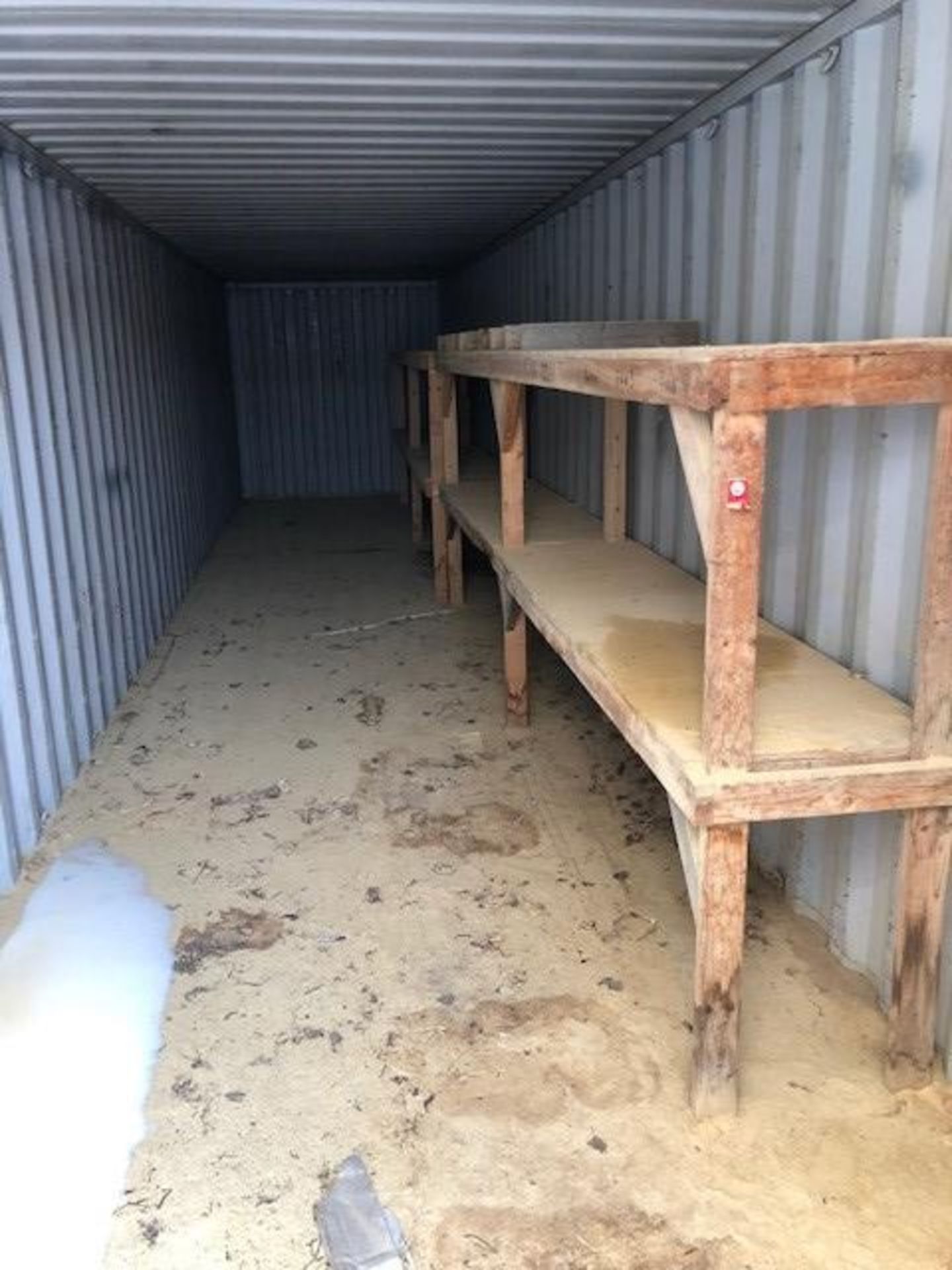 40' Container; Empty with shelving - Subj to Bulk - Image 3 of 3