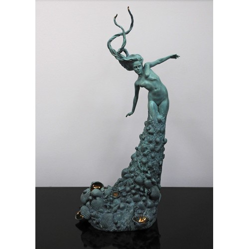 Carl Payne (born 1969) 'Venus' 6/9 bronze sculpture .