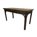 An Irish Mahogany Chinese Chippendale side table. Circa 1760