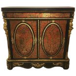 A pair of Andre-Charles Boulle (style) cabinets, circa 1860-1870. A pair of cabinets in the style