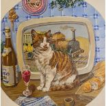 Catscanvas by K. Celia Wood. With over 50 illustrations.   K. Celia Wood. Oil on artist board.