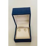 18ct white gold four claw round brilliant cut diamond studs. D 1.26ct. WGI9624126529