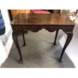 A Rare George II Irish Mahogany Side Table.