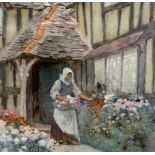 Arthur Claude Strachan  (1865 – 1935) Watercolours Image 27 x 18 cms Frame size 43 x 32 cms ‘Flowers