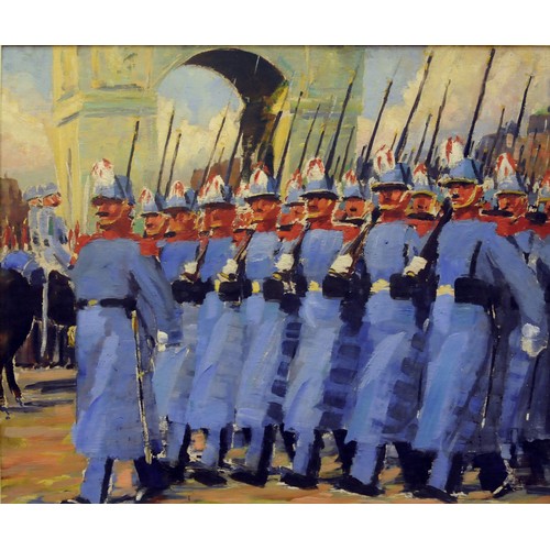 Grenville Irwin (British 1893-1947) 'French Republican Guard ~ World War One Armistice March - Image 2 of 3