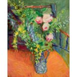 Ronald Weldon (1925-1994) 'Still Life with Flowers} Oils 61 cm x 51 cm Framed