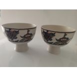 A Pair of Rosenthal Alta Mira Center Pieces.