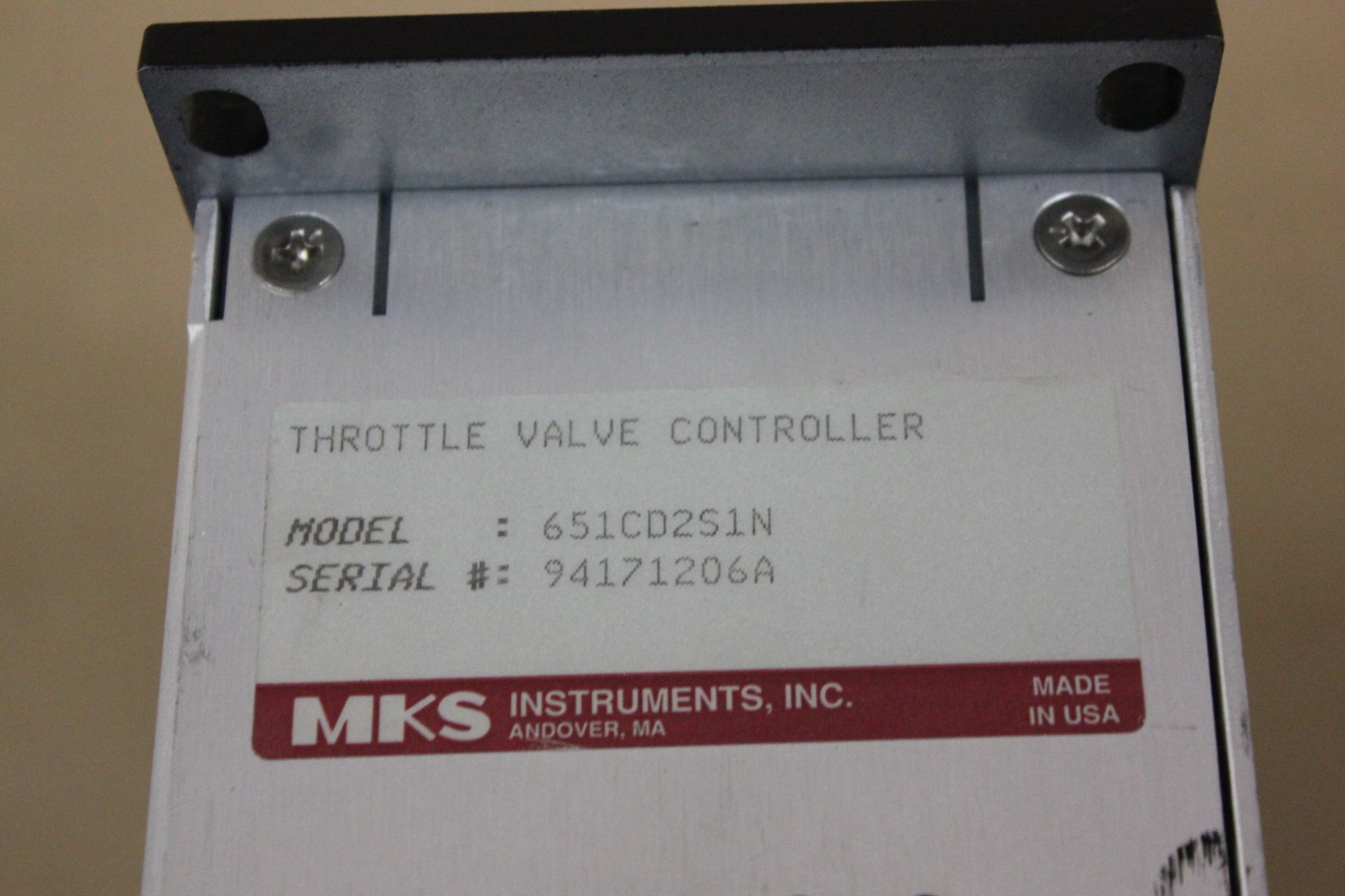 MKS TYPE 650 SERIES PRESSURE CONTROLLER - Image 6 of 6
