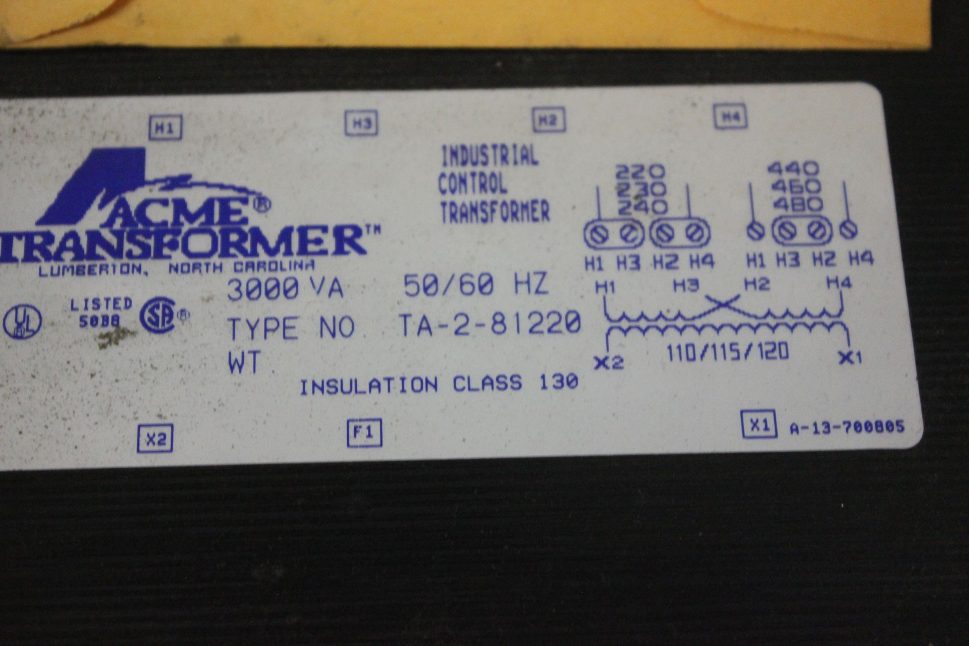 NEW ACME INDUSTRIAL CONTROL TRANSFORMER - Image 4 of 4