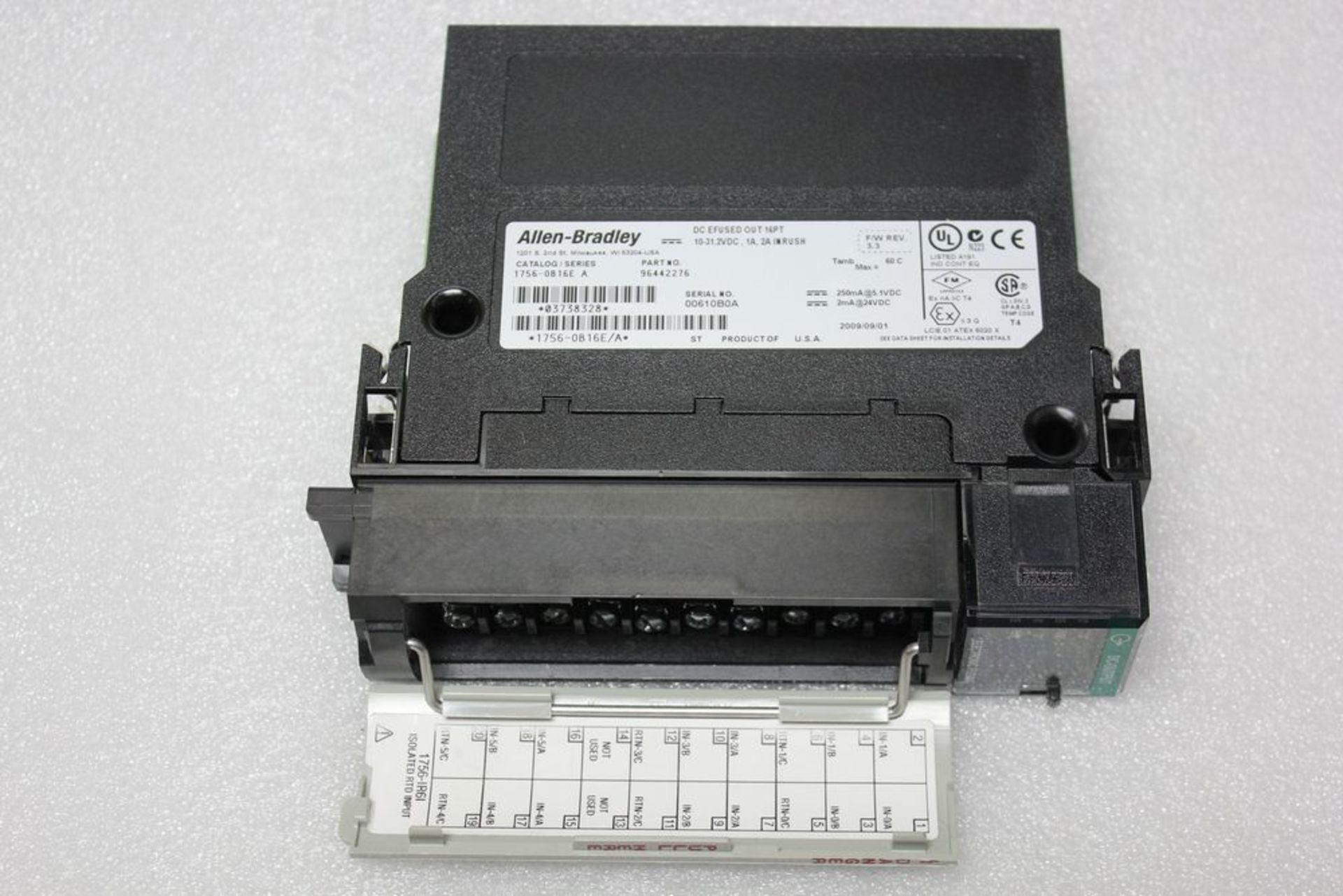 ALLEN BRADLEY CONTROLLOGIX ELECTRONIC FUSING PLC MODULE