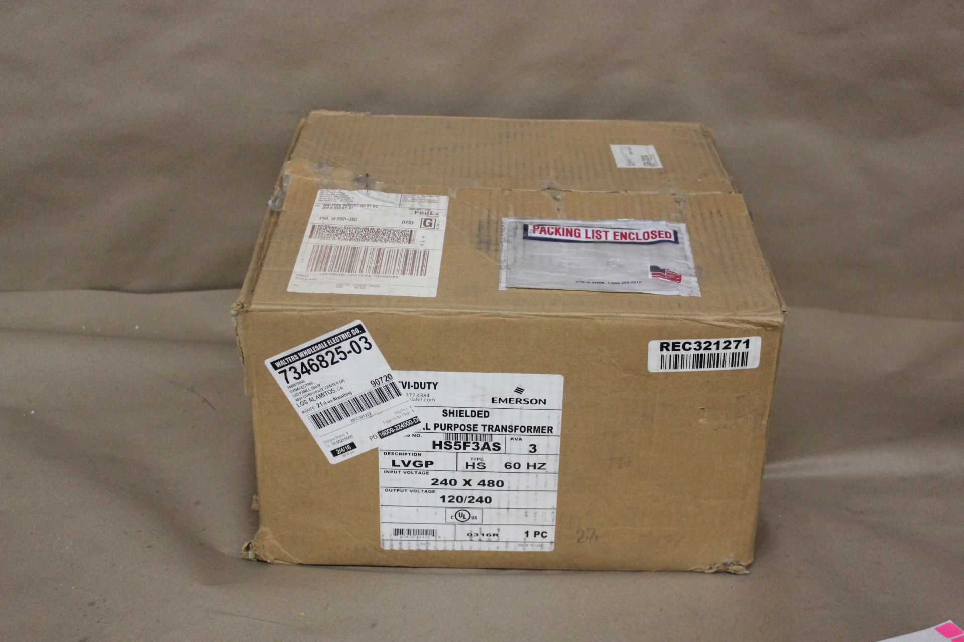 NEW EMERSON HEVI-DUTY SHIELDED GENERAL PURPOSE TRANSFORMER