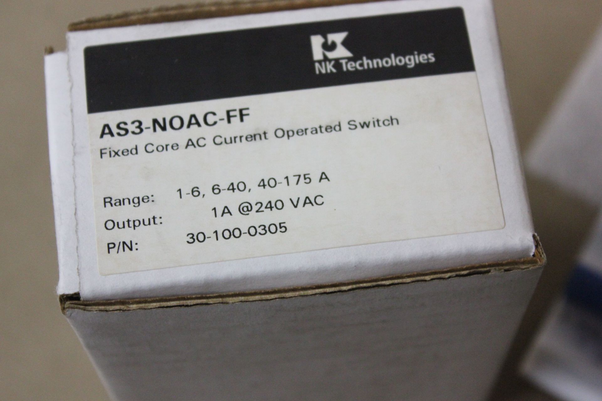 NEW NK TECHNOLOGIES CURRENT OPERATED SWITCH - Image 4 of 4