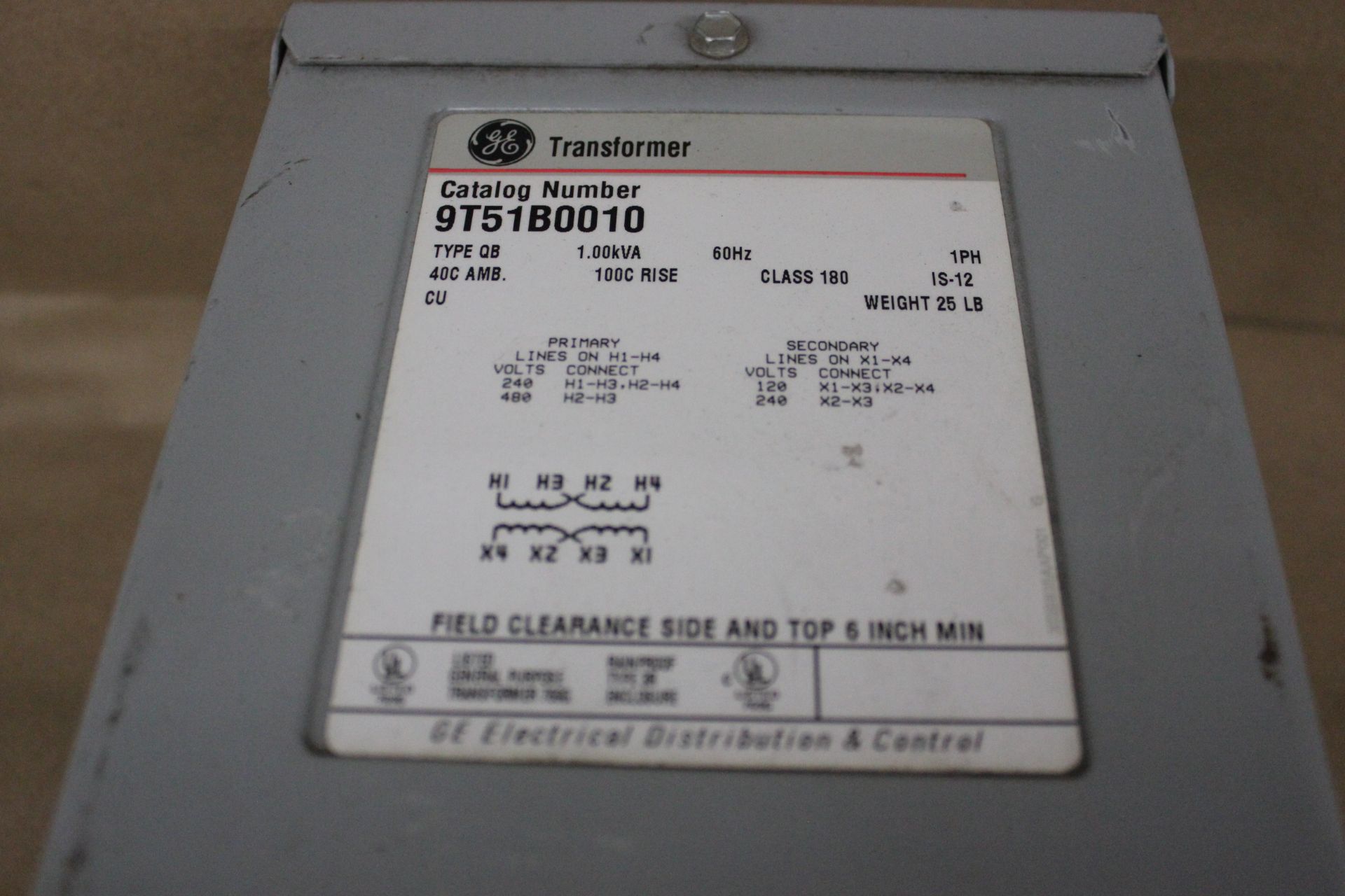 GE ENCAPSULATED DRY TYPE TRANSFORMER - Image 2 of 2