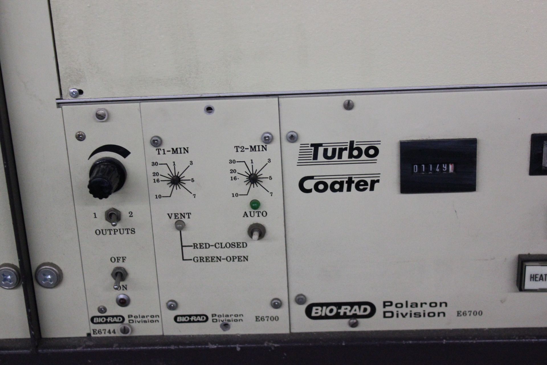 BIO RAD TURBO COATER SPUTTERING COATER - Image 6 of 21