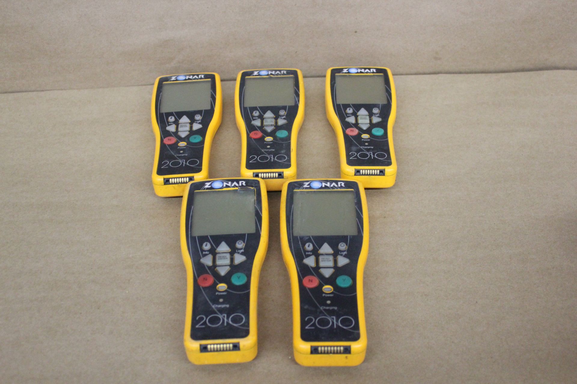 LOT OF 5 ZONAR VEHICLE INSPECTION HANDHELD DEVICES