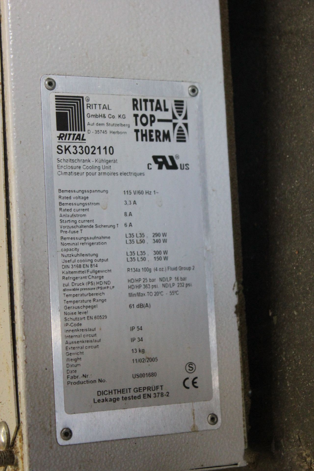 RITTAL ENCLOSURE COOLING UNIT - Image 4 of 4