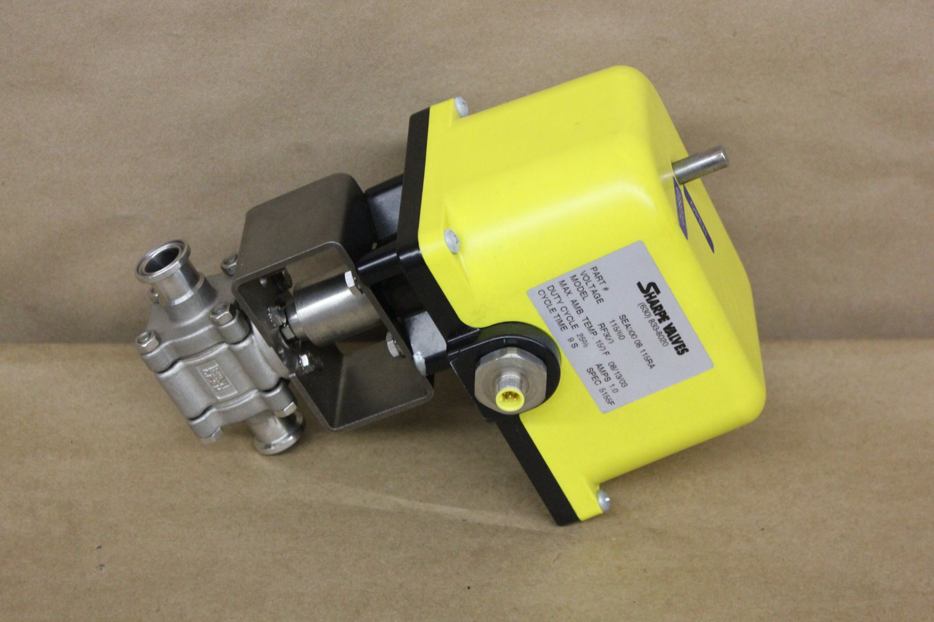 SHARPE STAINLESS STEEL BALL VALVE WITH ACTUATOR