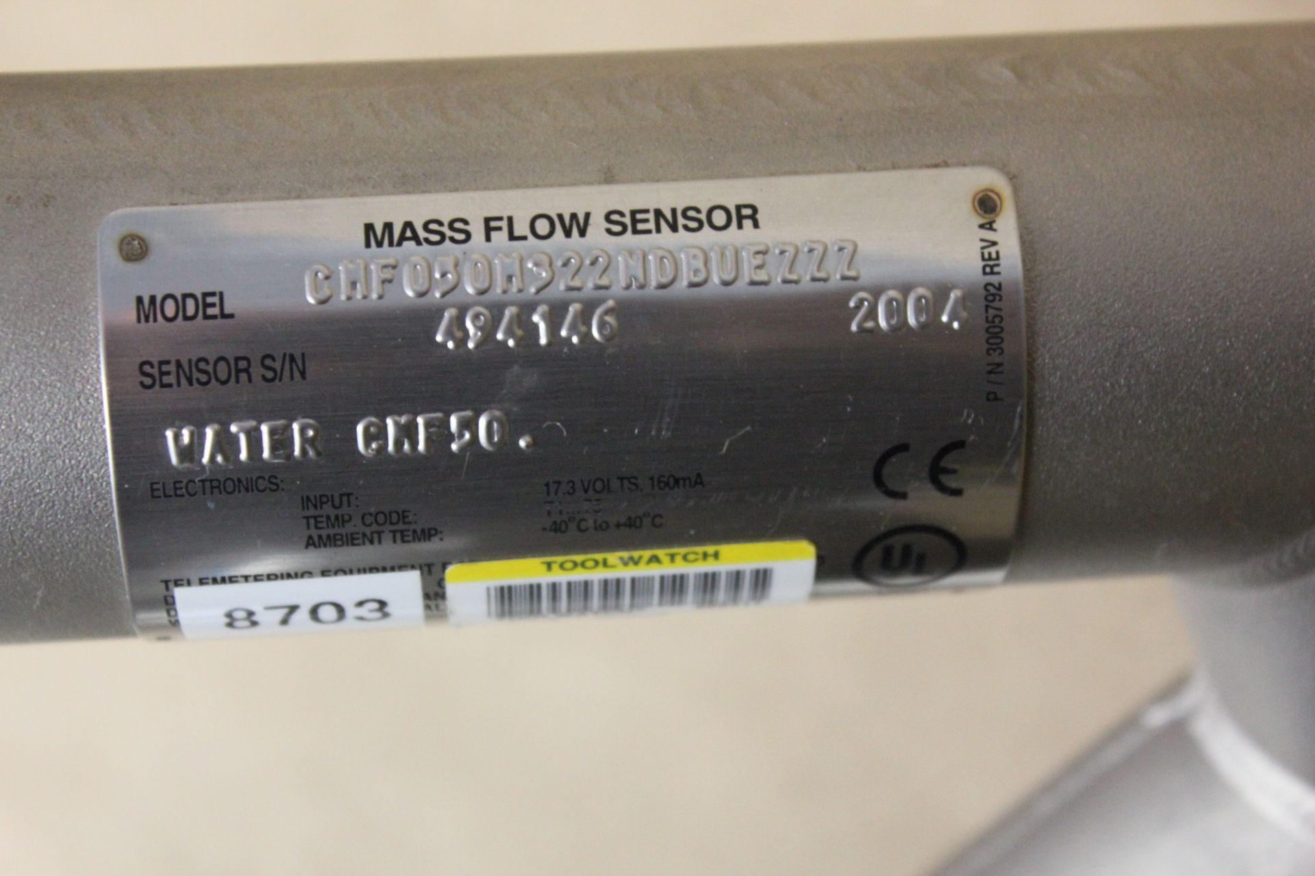 MICROMOTION MASS FLOW SENSOR - Image 5 of 9