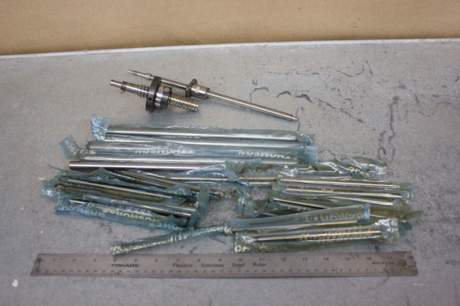 LOT OF NEW THOMSON LINEAR SHAFTS & LEAD/BALL SCREWS