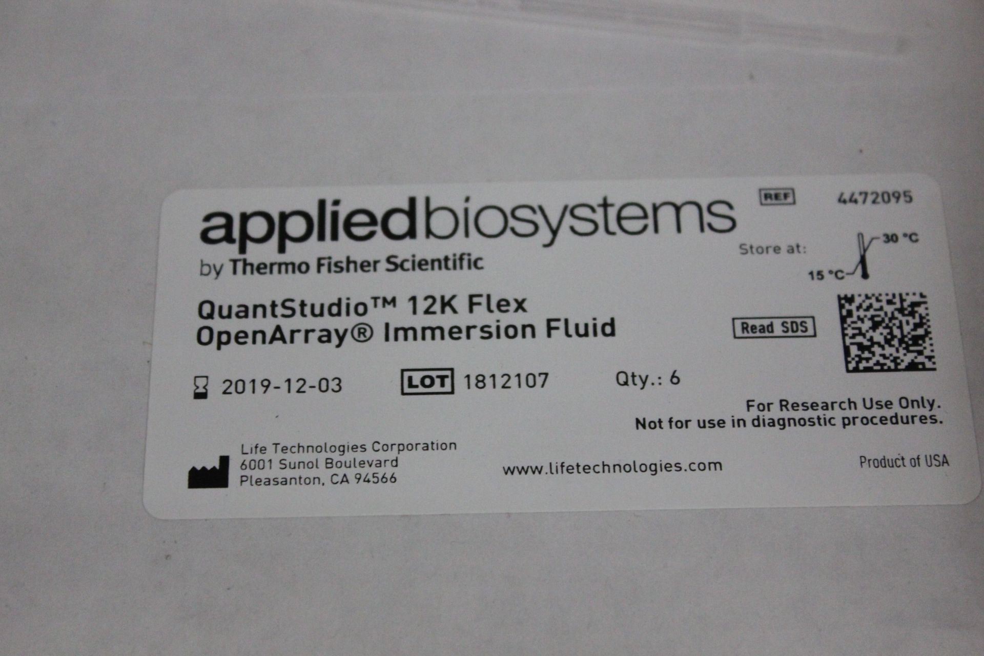 APPLIED BIOSYSTEMS QUANTSTUDIO 12K FLEX OPENARRAY ACCESSORIES KIT - Image 6 of 6