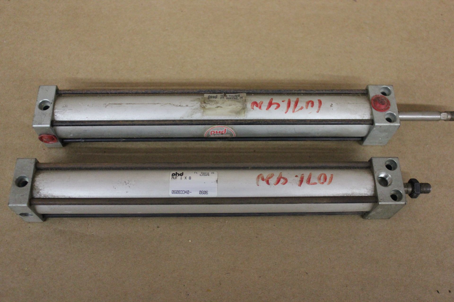 LOT OF 2 PHD PNEUMATIC CYLINDERS