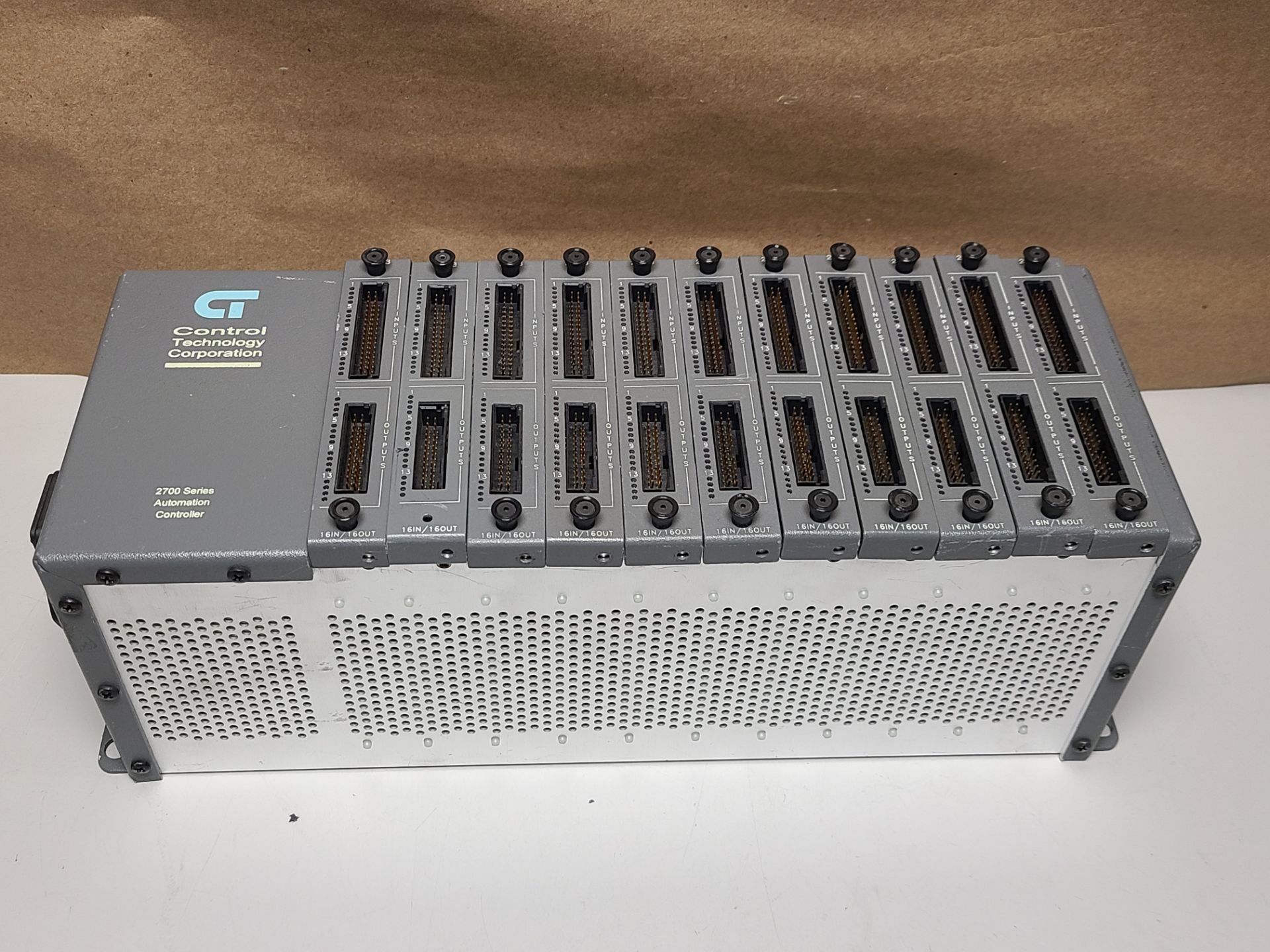 CONTROL TECHNOLOGY PLC RACK WITH MODULES
