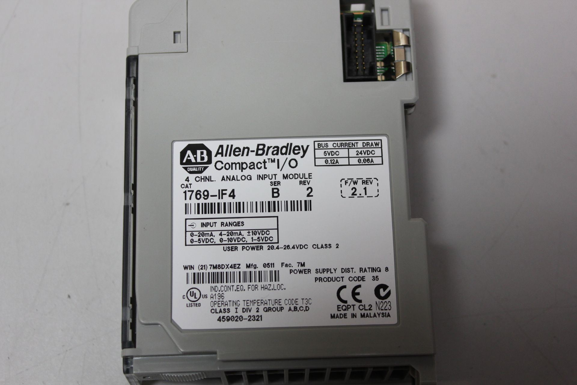 ALLEN BRADLEY COMPACTLOGIX PLC MODULE - Image 3 of 3