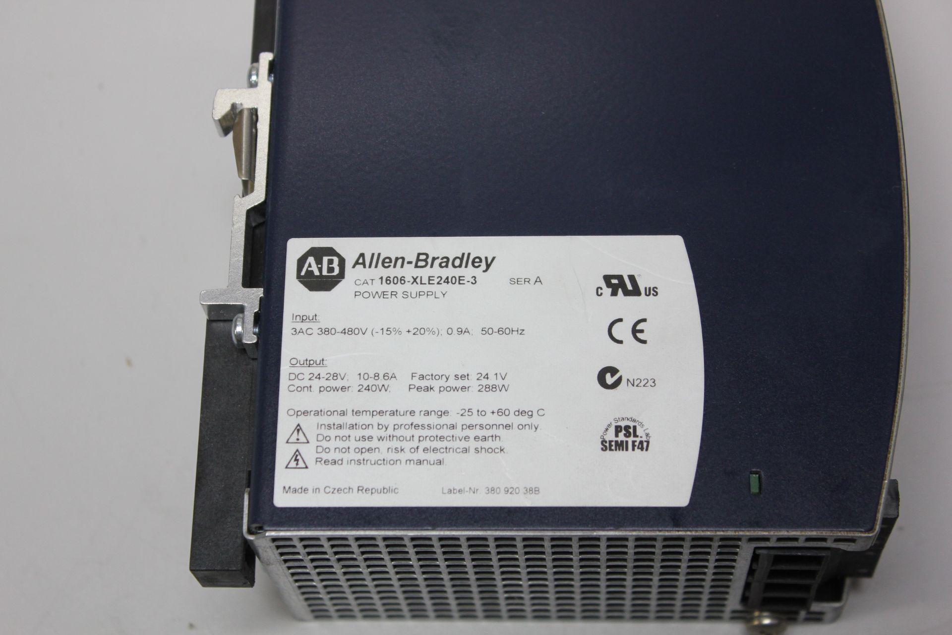 ALLEN BRADLEY AUTOMATION POWER SUPPLY - Image 2 of 2