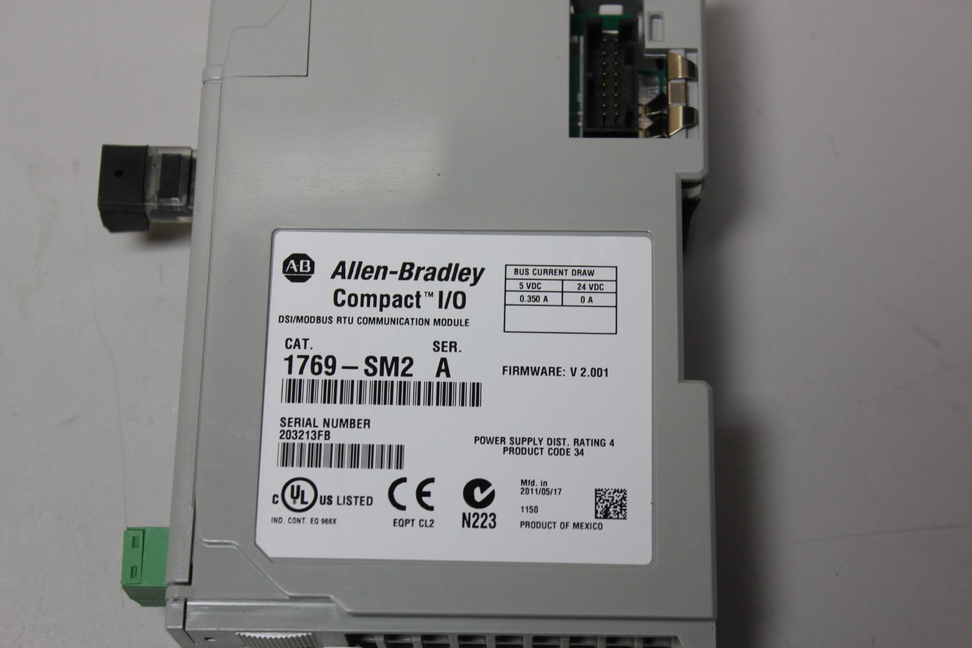 ALLEN BRADLEY COMPACTLOGIX PLC MODULE - Image 3 of 3