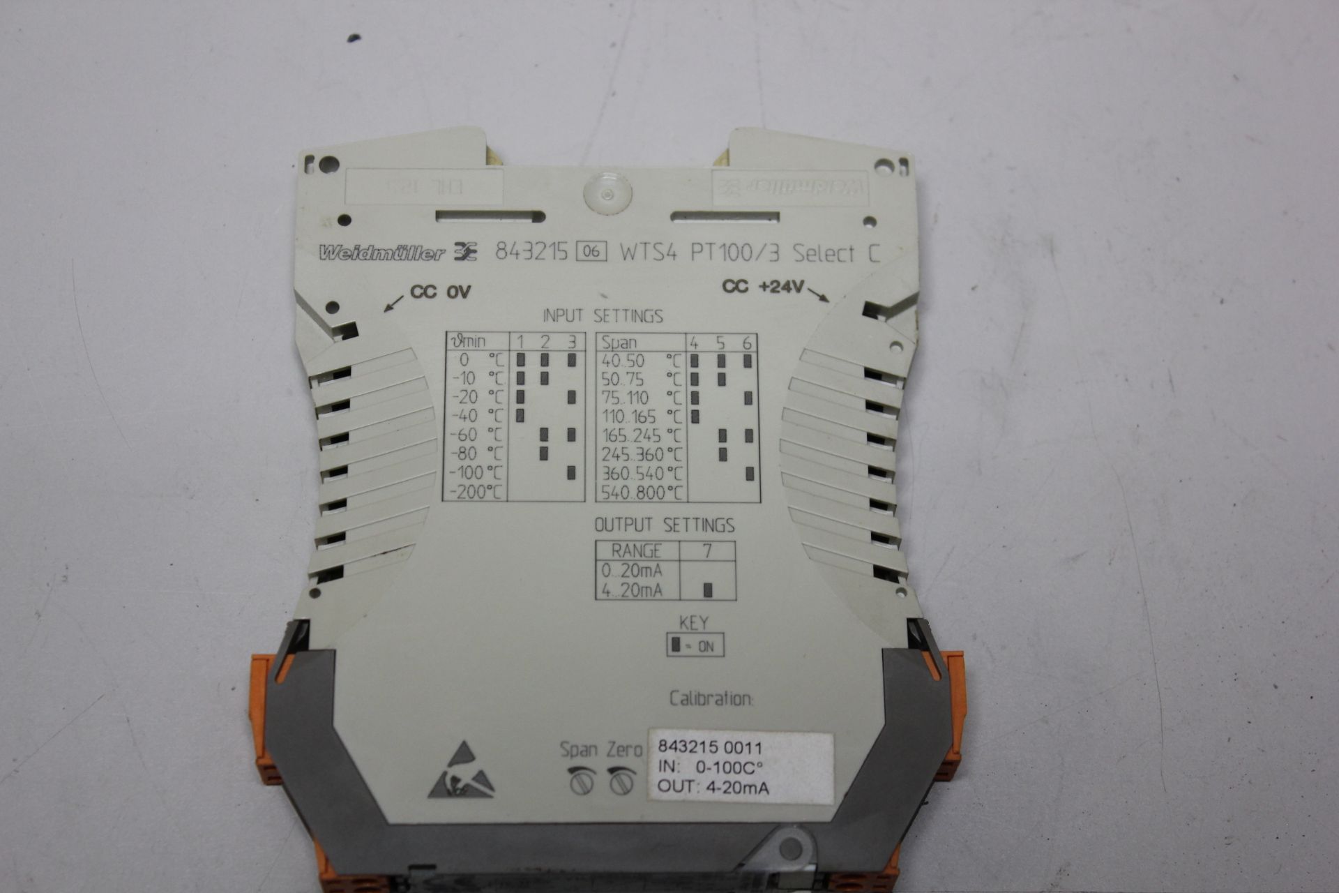 WEIDMUELLER RTD TEMPERATURE SIGNAL CONVERTER - Image 2 of 4