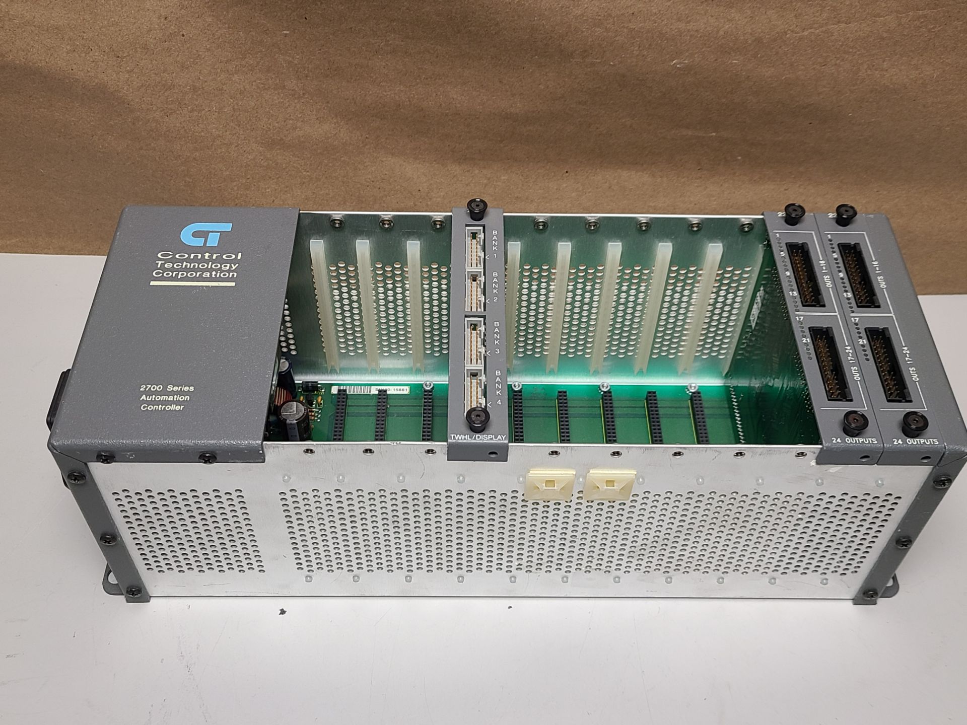 CONTROL TECHNOLOGY PLC RACK WITH MODULES