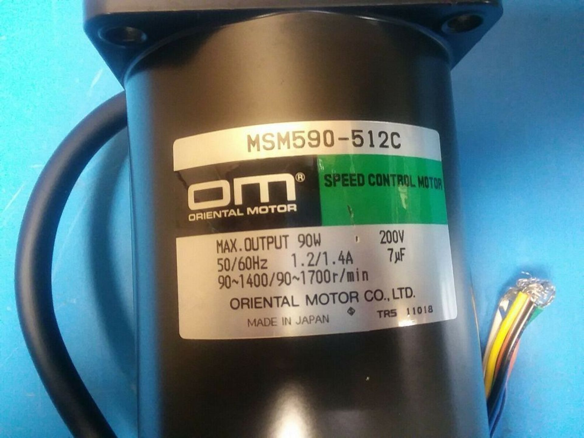 UNUSED ORIENTAL MOTOR SPEED CONTROL MOTOR MSM590-512C - Image 2 of 3