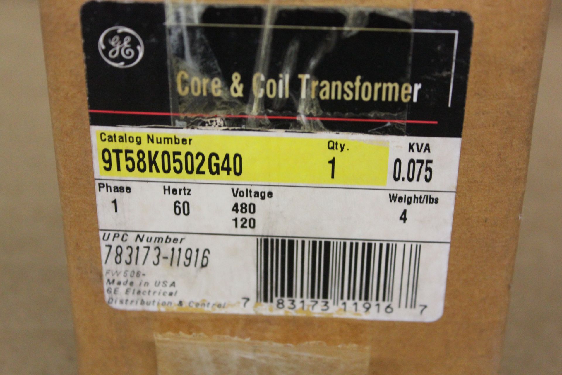 NEW GE CORE & COIL TRANSFORMER - Image 2 of 2