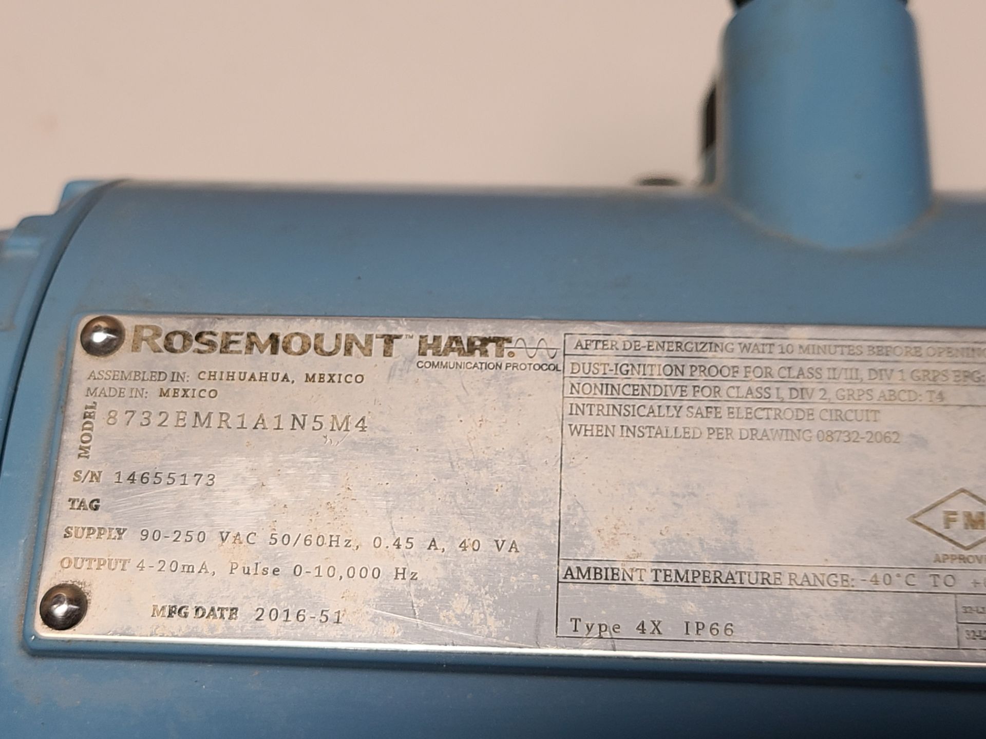 ROSEMOUNT HART PRESSURE TRANSMITTER - Image 5 of 5