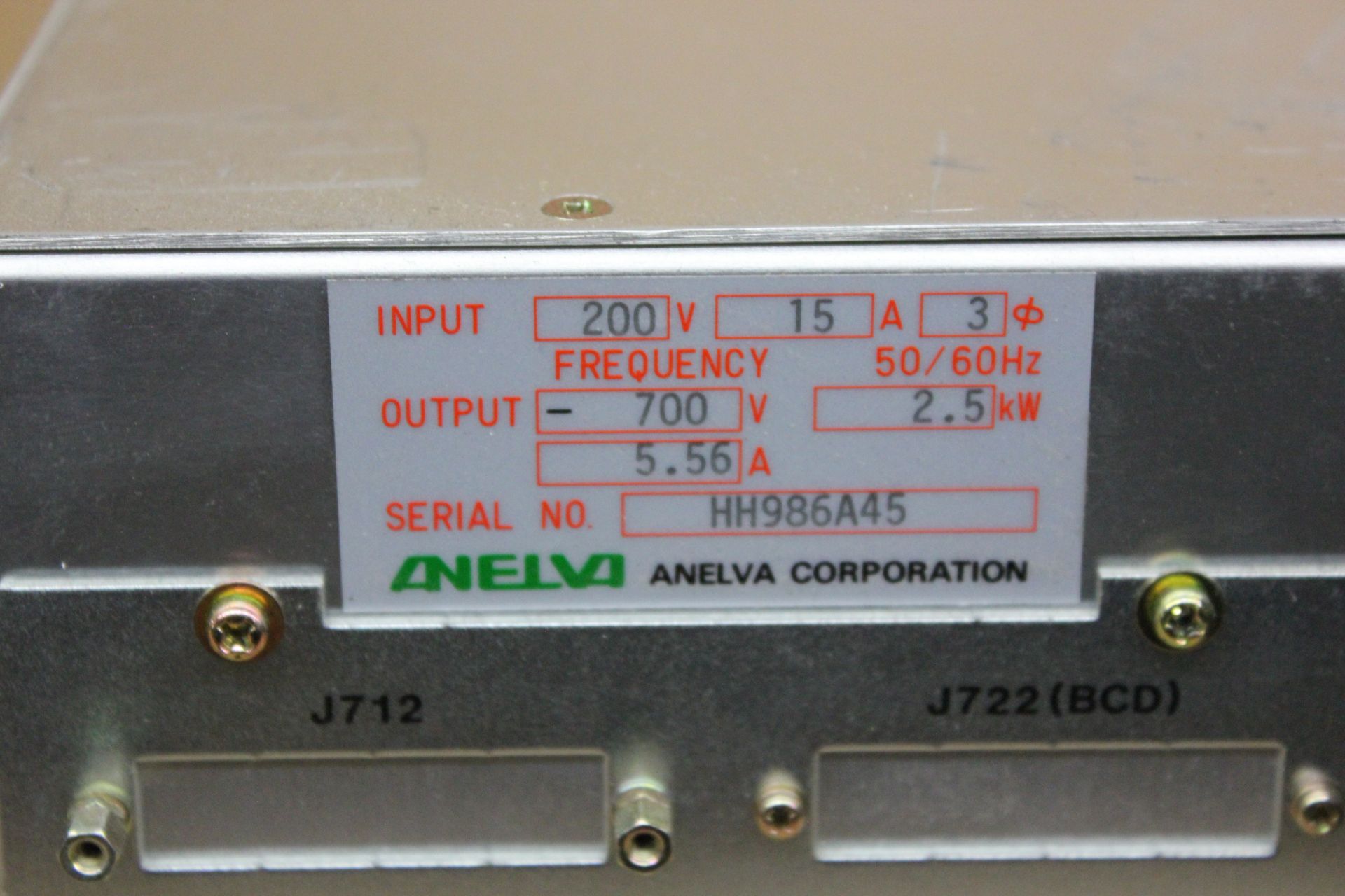 ANELVA DC POWER SUPPLY - Image 5 of 5