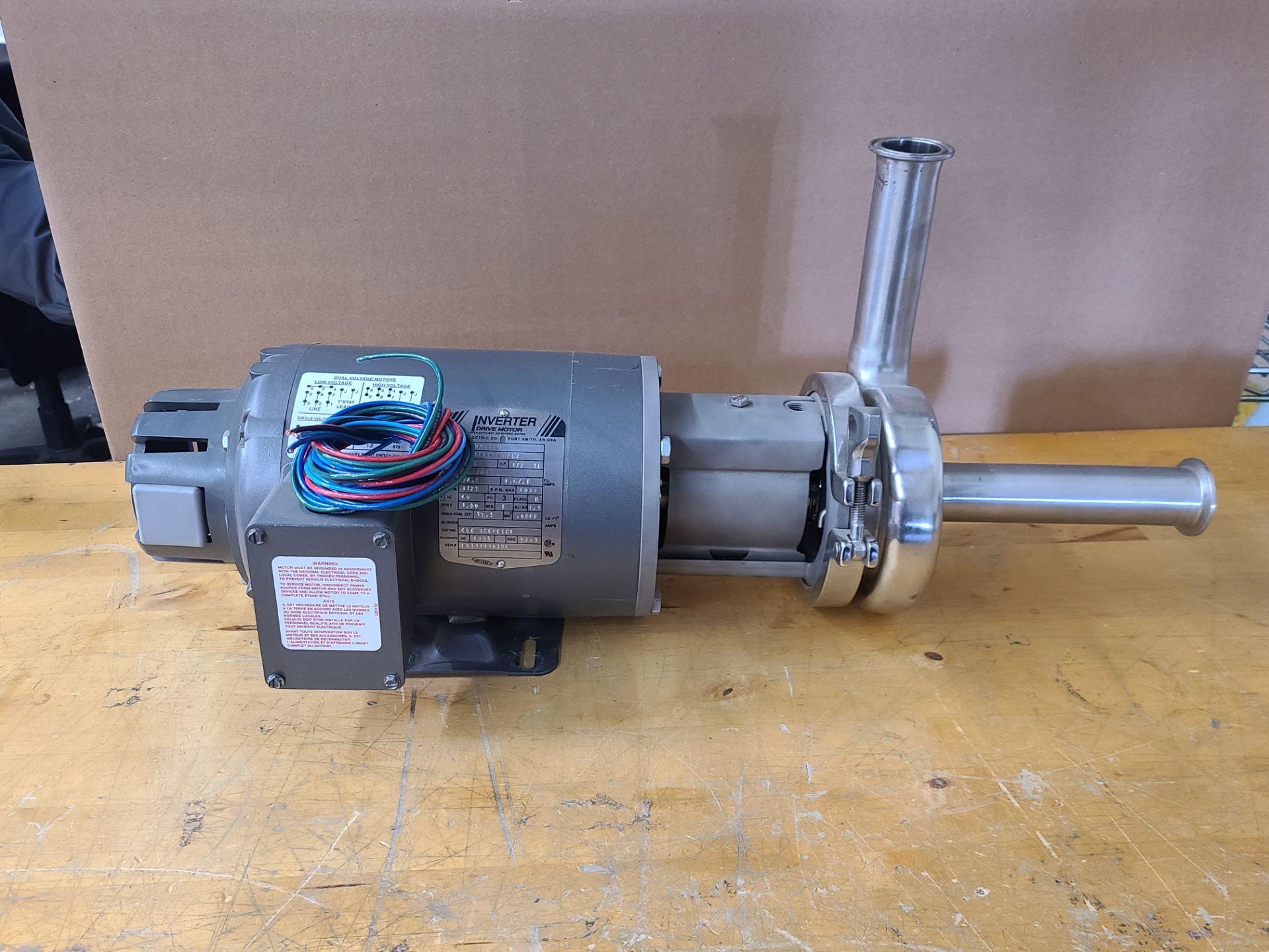 AMPCO CENTRIFUGAL PUMP WITH BALDOR MOTOR