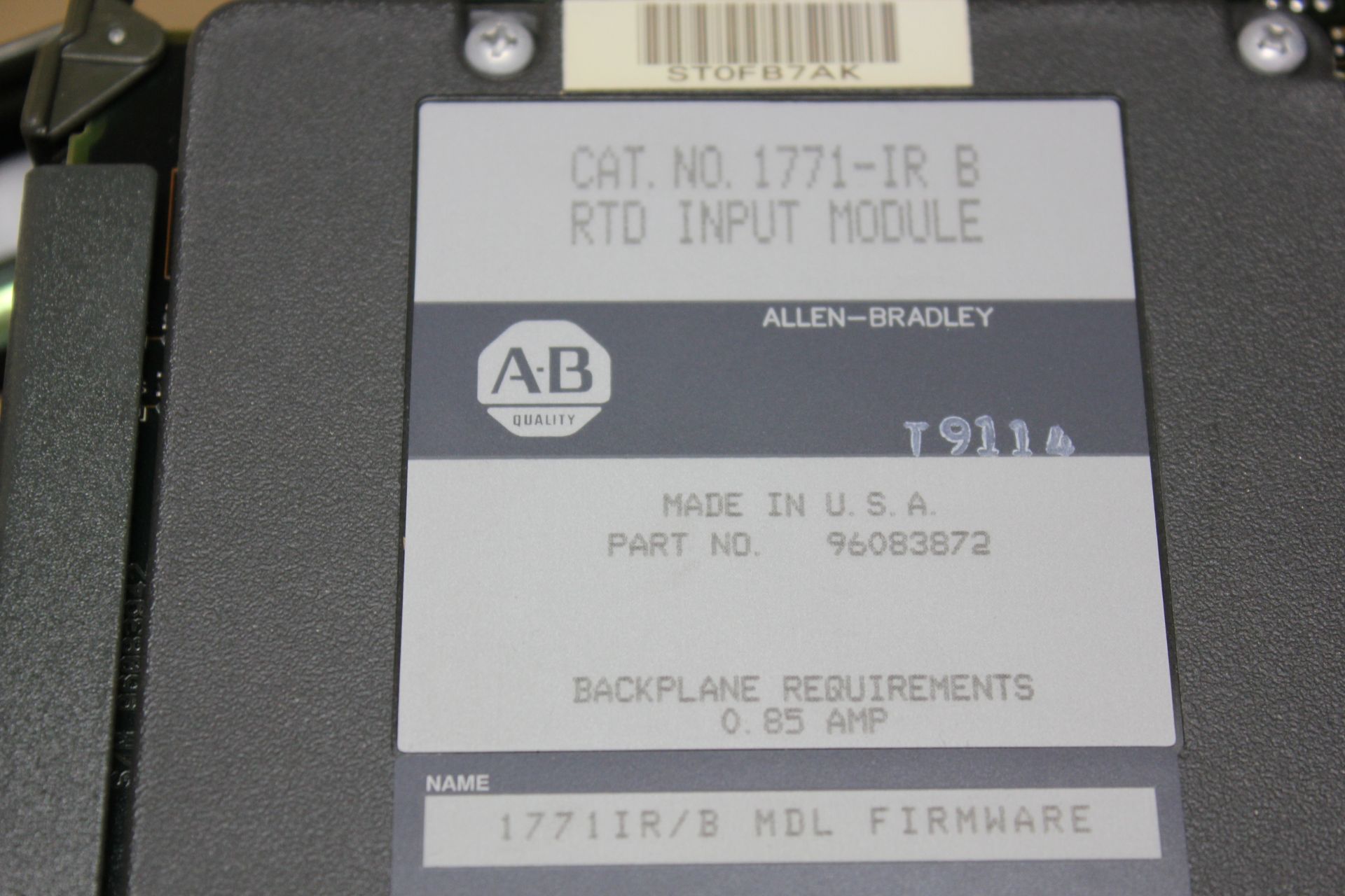 ALLEN BRADLEY 16 SLOT PLC RACK WITH MODULES - Image 12 of 18