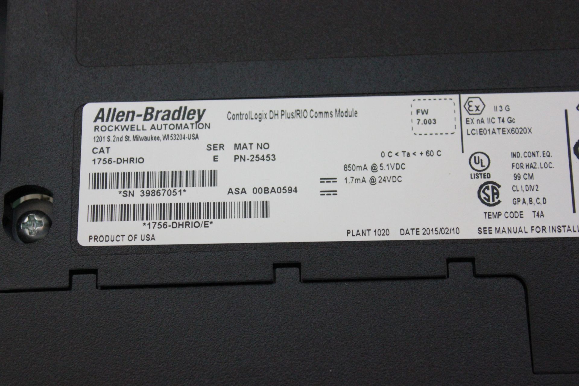 NEW ALLEN BRADLEY PLC MODULE - Image 4 of 5