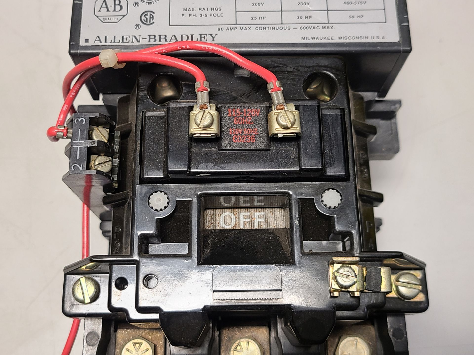 ALLEN BRADLEY MOTOR STARTER - Image 7 of 9